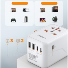 Universal Tessan 100W Gan 5xusb US AU AU DEACH