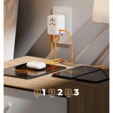 Universal Tessan 100w gan 5xusb américain UE Au au-d'avoir pour voyager