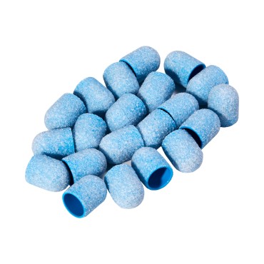 EXO blue med schuurkap 13 mm / 60 korrel 20 stuks Hard Cap