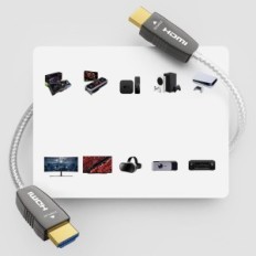 HDMI RUIPRO 8K 15m, 48 Gbps, Earc, HDR, Fibra ottica, TV, proiettore