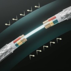 HDMI kábel RUIPRO 8K 15m, 48Gbps, eARC, HDR, száloptika, TV, projektor