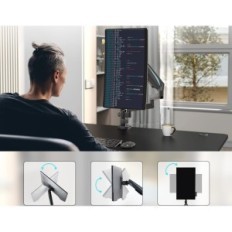 Arm na Eureki ERK-MA02-12P, 13-32 monitor, do 8 kg, VESA