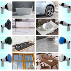 Spazzola elettrica usata LZ-8052, wireless, 8 punte, bianco