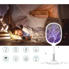 Paquete eléctrico en las moscas Dangzw WD-947 Malla segura para matar mosquitos e insectos con batería y soporte