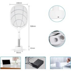 Pack électrique sur les mouches Dangzw WD-947 maille sûre pour tuer des moustiques et des insectes avec batterie et stand