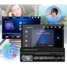 Radio de automóvil Hikita 1din 7 "usado, BT, USB, FM, AUX, ENLACE ESPEJO