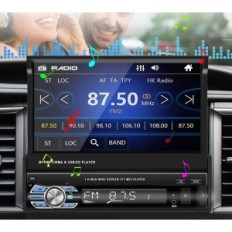 Usato Hikita 1Din 7 "Autoradio, BT, USB, FM, AUX, Link a specchio