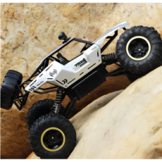 Car controlled by all wheel drive and LED lights