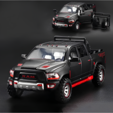 Model samochodu Dodge Ram TRX Metalowy 1:32 realistyczna miniatura z otwieranymi drzwiami i napędem typu pull-back