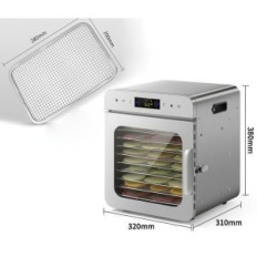 Defekt dehydrator for tørking av frukt, 400 W, 10 hyller
