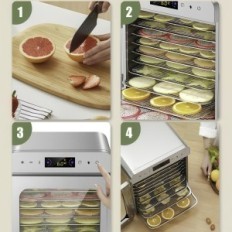 Defekt dehydrator för torkning av frukt, 400 W, 10 hyllor