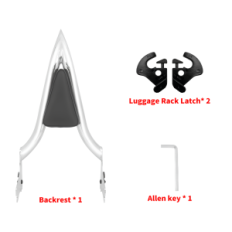 Avtagbar baksida till Harley Touring Road King Road Glide Street Glide