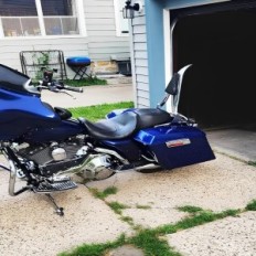 Uklonjivi stražnji stražnji dio natrag u Harley Touring Road Road Road Clide ulica kliziti