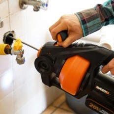 Použité Worx Powershare Drážka čisticího zařízení. Bezdrátový nástroj pro rozbalovací trubky