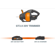 Used Worx PowerShare drain cleaning device. Cordless tool for unwrapping pipes