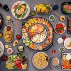 Fête alimentaire grillée électrique endommagée FPJ202, 110V, 1800W