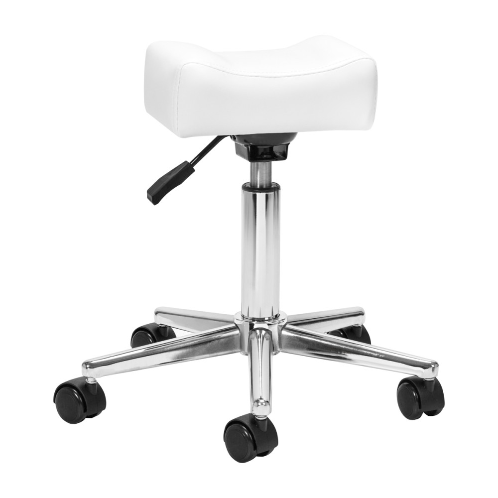 Repose-pieds mobile pour pédicure Bell Sillon blanc — vue de face