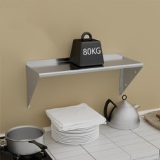 Használt fali polc DUNLICE DLS8030- HK rozsdamentes acél 120 x 30 cm