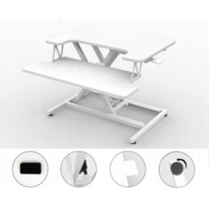 Bojāts tabulas regulējams Ergomaker DC02 55cm ar regulējamu augstumu, baltu