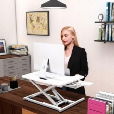 Κατεστραμμένο πίνακα Ρυθμιζόμενος Ergomaker DC02 55cm με ρυθμιζόμενο ύψος, λευκό