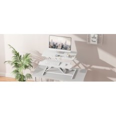 Beschadigde tafel verstelbare Ergomaker DC02 55cm met in hoogte verstelbaar, wit