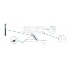 Tabella danneggiata Ergomaker regolabile DC02 55cm con altezza regolabile, bianco