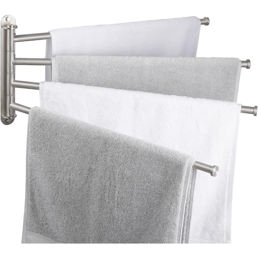 Gancio da asciugamani KES, 4 braccio, 19,5 ", acciaio inossidabile, opaco