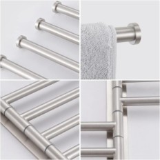 Kes Toalheiro, 4 braço, 19,5 ", aço inoxidável, fosco