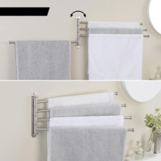 KES ručník závěs, 4-rameno, 19.5 ", nerezová ocel, matný