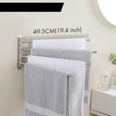 Hanger törölközők KES, 4- kar, 19,5 ", rozsdamentes acél, matt