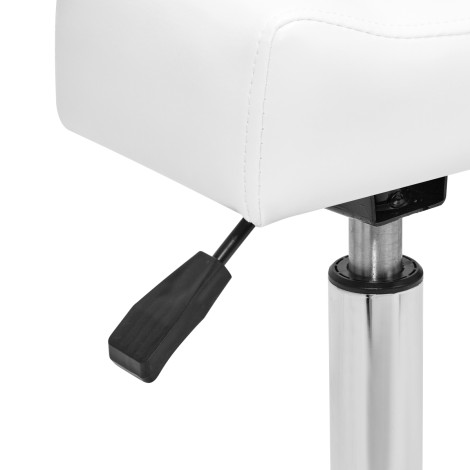 Sgabello pedicure mobile Bell Sillon bianco — primo piano della maniglia