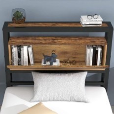 Metal Enkeltseng Heubl BF-925K, 90x200 cm med nakkestøtte og ramme, stabil soverom design