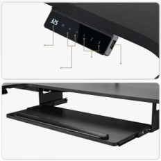 Säädettävä kulmapöytä Eureka Ergonominen ERK-L60L-B-PRO-EU 155x110 cm