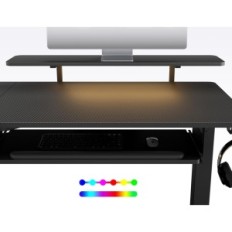 Regulējams stūra galda Eureka ergonomisks ERK-L60L-B-PRO-ES 155x110 cm