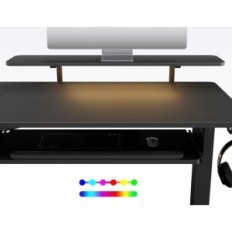 Reguleeritav nurgalaud Eureka ergonoomiline ERK-L60L-B-PRO-EL 155x110 cm