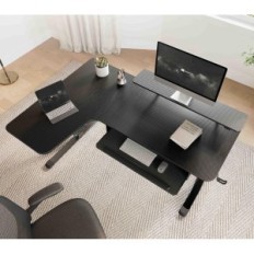 Állítható sarokasztal EUREKA ERGONOMIC ERK- L60L- B- PRO- EU 155x110 cm