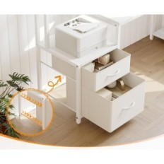 Parodų kampinis stalas bexevue L 65 ", stovėkite monitoriui, baltai