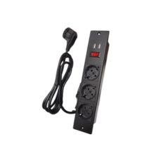 Hjørneskinn Bestier 147x80 cm, stikkontakter, LED (H1006147EU-RST)