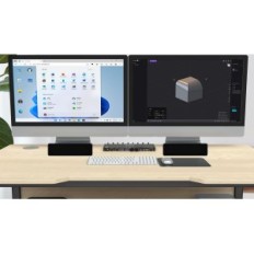 Vaihda KVM DUAL DP (KC-KVM202DPU) Tietokoneen kytkin kaksinkertaisella näytöllä