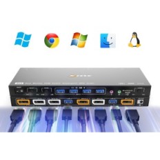 Stikalo KVM DUAL DP (KC-KVM202DPU) Stikalo računalnika z dvojnim zaslonom