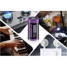 C 6000MWh 1.5V Msspalocell USB-C μπαταρίες λιθίου, πάνω από 1.500 κύκλους, 6 τεμ.