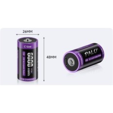 C 6000MWH 1.5V MSPALOCELL Batterie USB-C Litio, oltre 1.500 cicli, 6 pezzi.