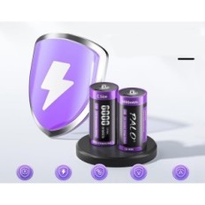C 6000MWh 1,5V MSPALOCELL USB-C liitiumpatareid üle 1500 tsükli, 6 tk.