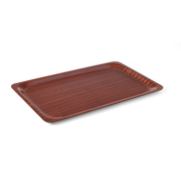 Non-slip tray, mahogany...