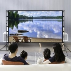 Tela de projeção 120 polegadas 16: 9 Com alça de cinema em casa, altura 2,6 m