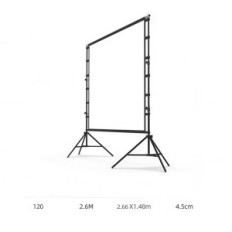 Projektionsbildschirm 120 Zoll 16: 9 mit Home Cinema-Griff, Höhe 2.6 m