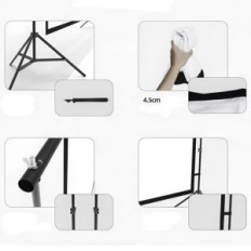 Projection screen 120 inches 16: 9 with home cinema handle, height 2.6 m