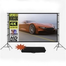 Projektionsbildschirm 120 Zoll 16: 9 mit Home Cinema-Griff, Höhe 2.6 m