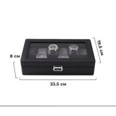 Organizador para almacenar relojes en 12 piezas elegante caja con compartimentos y cubierta transparente