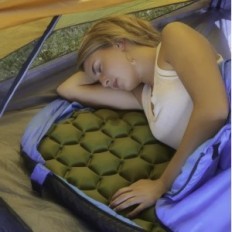 Inflatable tourist mattress 180x55x5 cm convenience on each route